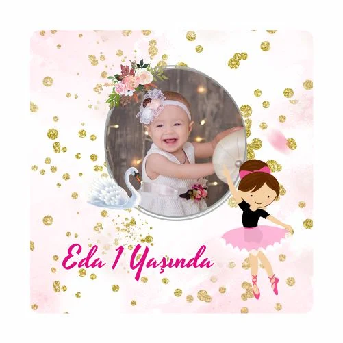 Bale Temalı Doğum Günü Magneti